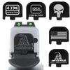 3D Aluminum Rear Cover Slide Back Butt Plate for Sub/Compact Glock 43/43X/48, Don't Tread ON ME (3D) view 1