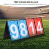 Yosoo 4 Digit Score Keeper Score Flipper, Portable Scoreboard Soccer, Lightweight Game Scoring Flip Chart for Games Basketball Tennis Table view 3