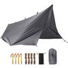 FREE SOLDIER Waterproof Portable Tarp Multifunctional Outdoor Camping Traveling Awning Backpacking Tarp for Shelter Rain (Gray 1010.5ft) view 1