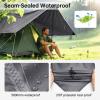 FREE SOLDIER Waterproof Portable Tarp Multifunctional Outdoor Camping Traveling Awning Backpacking Tarp for Shelter Rain (Gray 1010.5ft) view 3