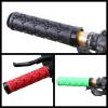 2 Pcs Bike Handlebar Grips Skull Style Bicycle Grips Soft Rubber Lock-on Handle Grips for Bicycle Mountain BMX (Black) view 2