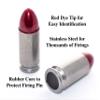 Steelworx 9mm Stainless Steel Snap Caps/Dry Fire Training Rounds (5X RED) view 2