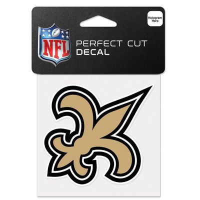 WinCraft New Orleans Saints Logo 4" x 4" Color Perfect Cut Decal