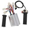 Brush Controller, 24V 500W Aluminum Alloy Throttle Handle Kit LCD Display Universal Electric Modification for DIY Enthusiasts E-Bike Scooter Custom Vehicle Projects view 2