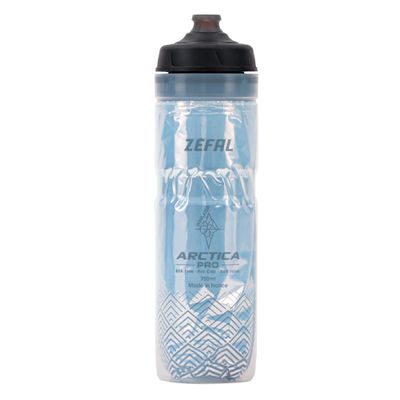 Zefal Arctica Pro 75 Insulated Bike Water Bottle  750ml (25oz)  Black  Pro-Cap Leakproof Closure, Soft Nozzle, BPA-Free, Multi-Layer Thermal Insulation, Made in France