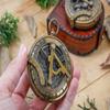 Personalized Engraved Vintage Compass- Antique Brass Poem Compass with Leather Case Gift for Men Women, Customized Compass (A-for Dad from Daughter) view 2