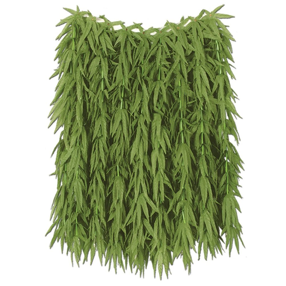 Pack of 6 Tropical Green Adult Women's Hula Hawaiian Party Skirts 36"