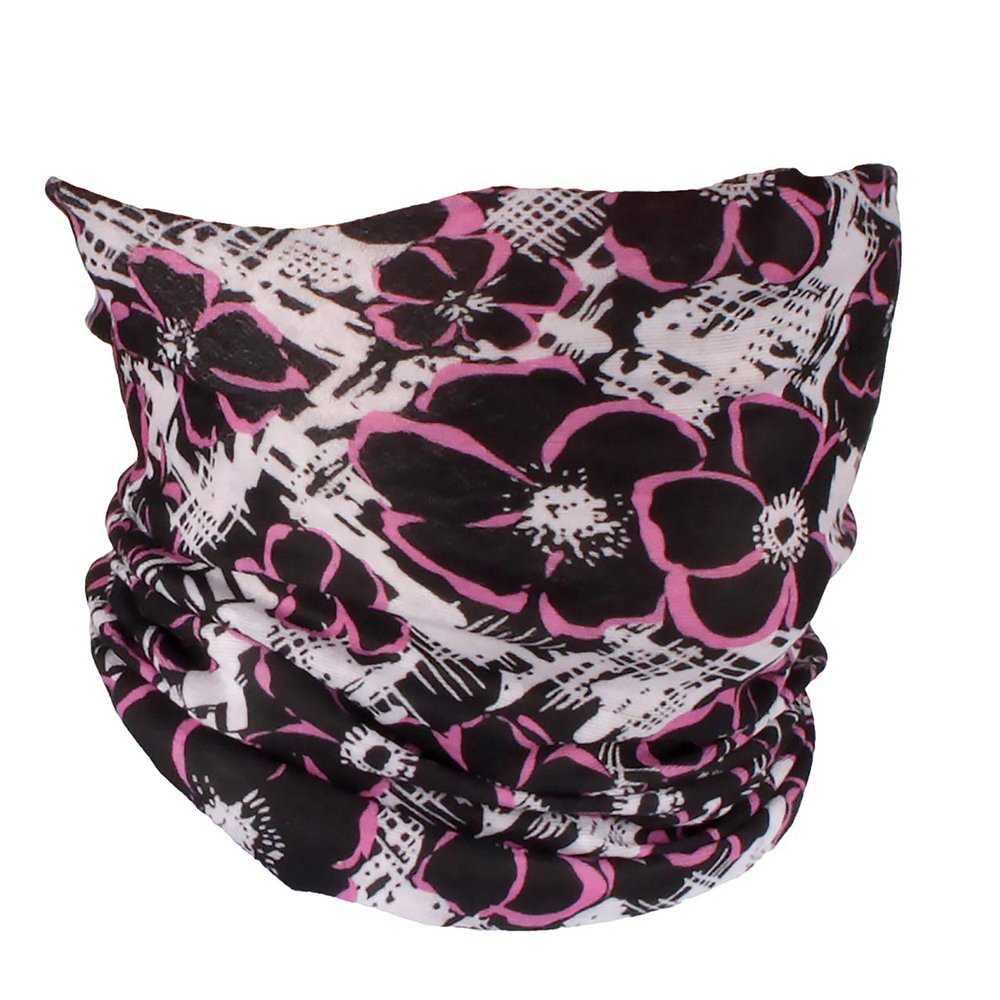 Neck Gaiter Face Mask Cover Scarf Bandana Balaclava - Multi-Functional Headwear - Men's and Women's - Pink Hibiscus - 10 Pack