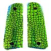 1911 Full Size Grips Compatible Replacement for Springfield Colt Rock Island Gov Custom UV Printed HD Image Green Dragon view 1
