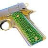 1911 Full Size Grips Compatible Replacement for Springfield Colt Rock Island Gov Custom UV Printed HD Image Green Dragon view 2