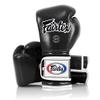 Fairtex Muay Thai Boxing Gloves BGV9 - Heavy Hitter Mexican Style Training & Sparring Gloves for Kick Boxing MMA K1 (Black/White Piping, 10 oz) view 2