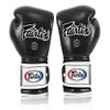 Fairtex Muay Thai Boxing Gloves BGV9 - Heavy Hitter Mexican Style Training & Sparring Gloves for Kick Boxing MMA K1 (Black/White Piping, 10 oz) view 4