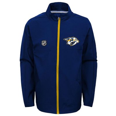 Outerstuff NHL Big Boys Youth (8-20) Prevail Full Zip Lightweight Jacket, Nashville Predators Medium (10-12)