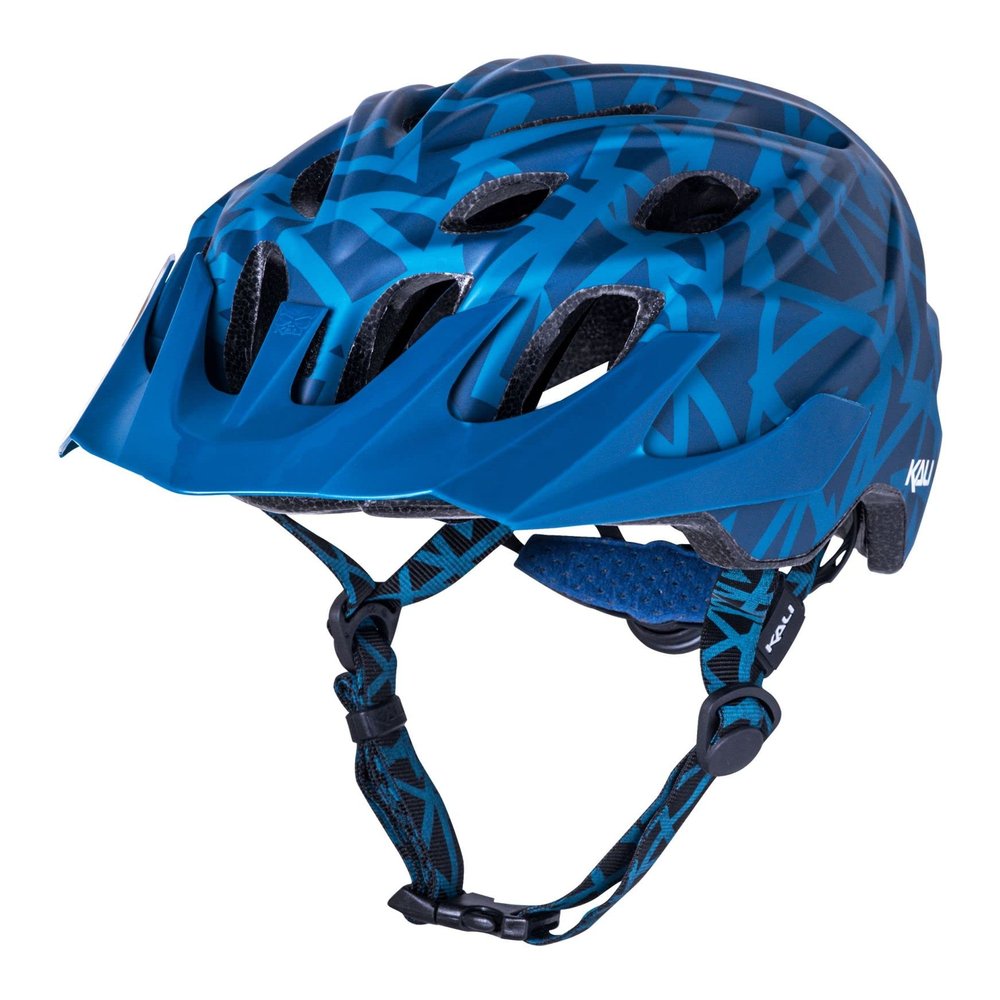 Kali Protectives Chakra Youth Plus Bicycle Helmet; Mountain in-Mould Mountain Bike Helmet for Kids Equipped with an Integrated Visor; Dial Fit Closure System; with 21 Vents