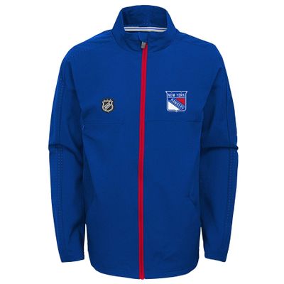 Outerstuff NHL Big Boys Youth (8-20) Prevail Full Zip Lightweight Jacket, New York Rangers X-Large (18-20)