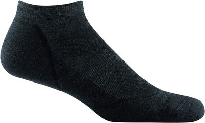 Darn Tough Vermont Men's Light Hiker No Show Lightweight with Cushion Hiking Sock (Style 1990) - Black, Large
