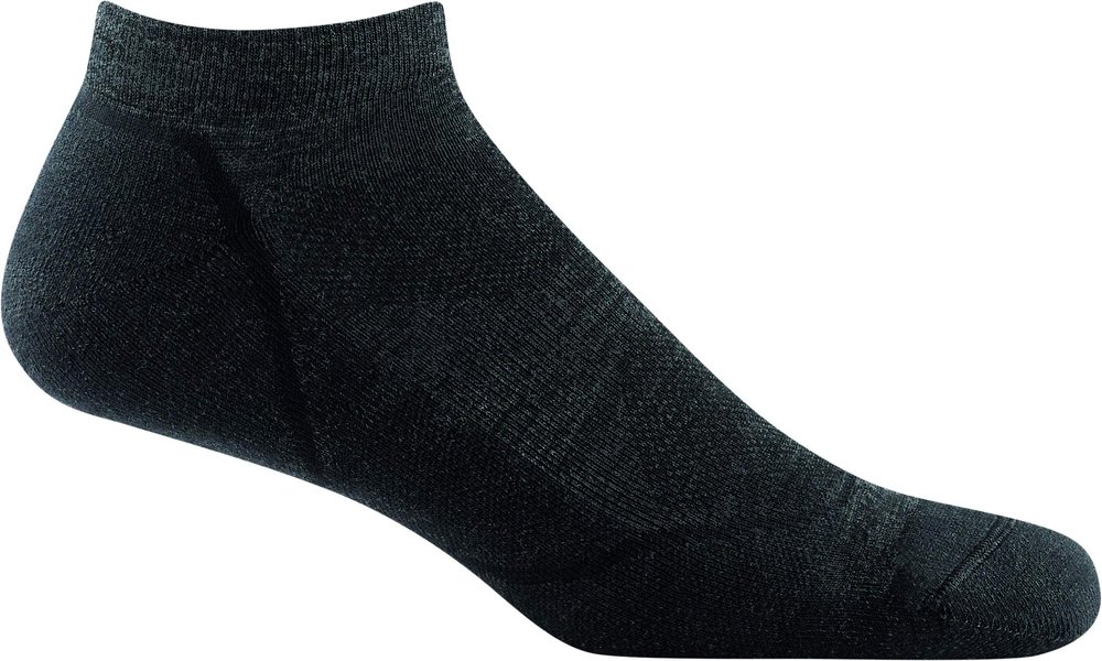 Darn Tough Vermont Men's Light Hiker No Show Lightweight with Cushion Hiking Sock (Style 1990) - Black, Large