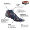 Darn Tough Vermont Men's Light Hiker No Show Lightweight with Cushion Hiking Sock (Style 1990) - Black, Large view 3