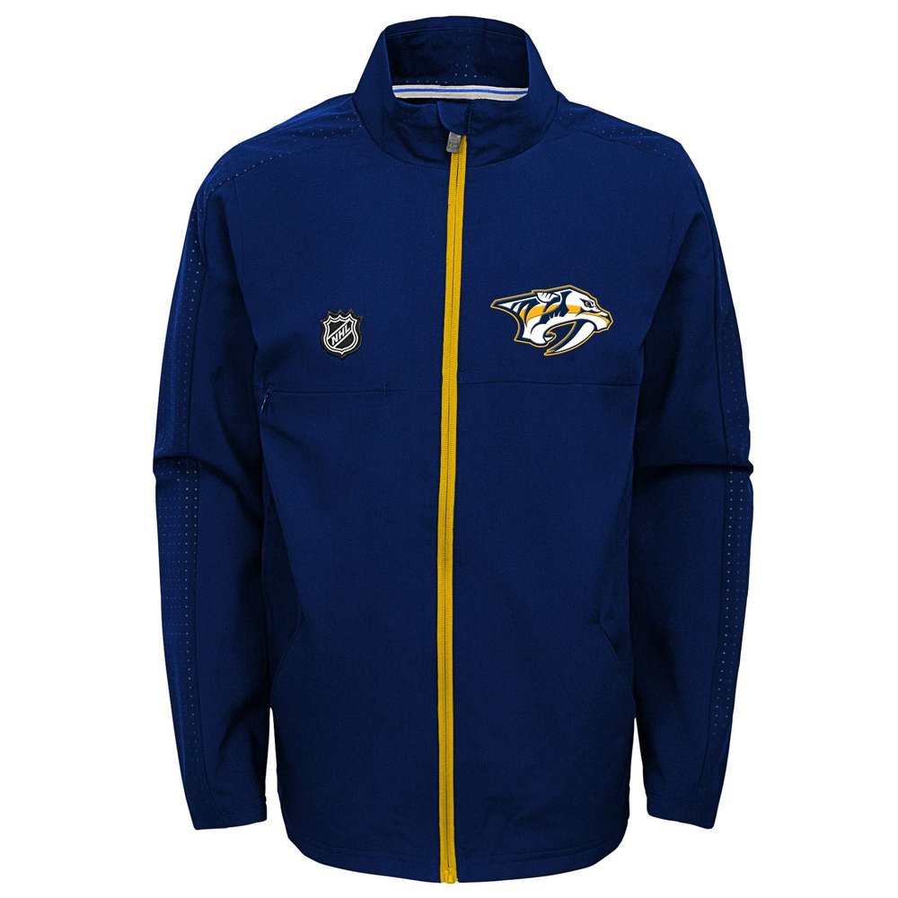 Outerstuff NHL Big Boys Youth (8-20) Prevail Full Zip Lightweight Jacket, Nashville Predators Small (8)