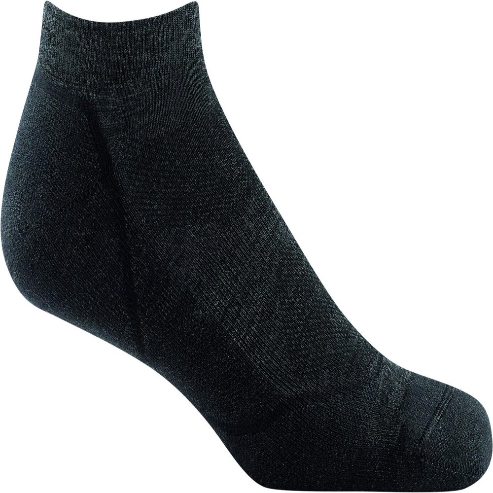 Darn Tough Vermont Men's Light Hiker No Show Lightweight with Cushion Hiking Sock (Style 1990) - Black, Medium