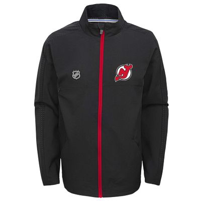 Outerstuff NHL Big Boys Youth (8-20) Prevail Full Zip Lightweight Jacket, New Jersey Devils Small (8)