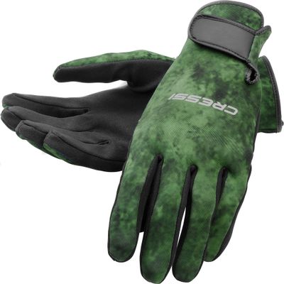 Cressi Hunter Gloves, Camo Green, 2 mm, XL