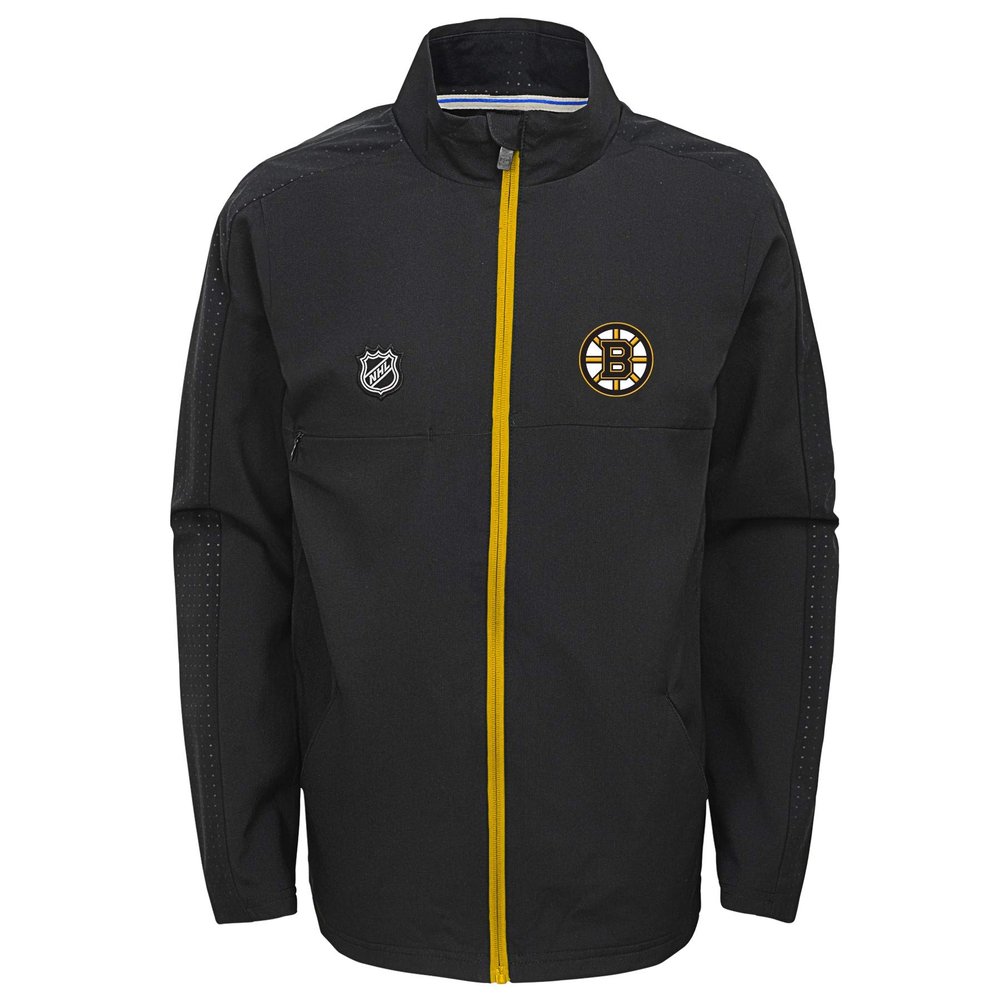 Outerstuff NHL Big Boys Youth (8-20) Prevail Full Zip Lightweight Jacket, Boston Bruins Large (14-16)
