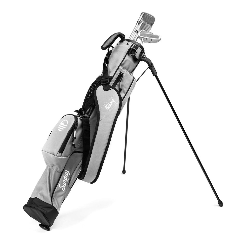 The Original Lightweight Sunday Golf Bag with Stand  Easy to Carry, Durable Pitch & Putt Bag for Driving Range, Par 3 & Executive Courses