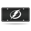Rico Industries NHL Tampa Bay Lightning Carbon Fiber Metal Auto Tag 8.5" x 11" - Great for Truck/Car/SUV view 1