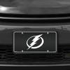 Rico Industries NHL Tampa Bay Lightning Carbon Fiber Metal Auto Tag 8.5" x 11" - Great for Truck/Car/SUV view 2