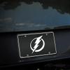 Rico Industries NHL Tampa Bay Lightning Carbon Fiber Metal Auto Tag 8.5" x 11" - Great for Truck/Car/SUV view 3