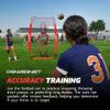 PowerNet Lacrosse & Football Passing Net, 4 x 8 FT Portable 3 Target Pocket Throwing Trainer, Football Training Equipment to Improve QB Accuracy, Throwing Net & Kicking Practice Equipment view 4