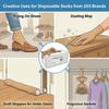 203 Brands Disposable Try On Socks - Beige Tan Footies view 3