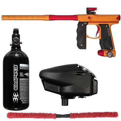 Action Village Empire Mini GS TP Core Paintball Gun Package Kit (Dust Orange/Dust Red)