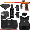 Action Village Empire Mini GS TP Level 2 Protector Paintball Gun Package Kit (Dust Orange/Dust Red, Glove Size: Small/Medium)