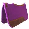 CHALLENGER Horse Saddle PAD Western Contoured Wool Felt Moisture Wicking Purple 39RT06PRP view 2