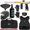 Action Village Empire Mini GS TP Level 2 Protector Paintball Gun Package Kit (Dust Silver/Dust Gold, Glove Size: Small/Medium)