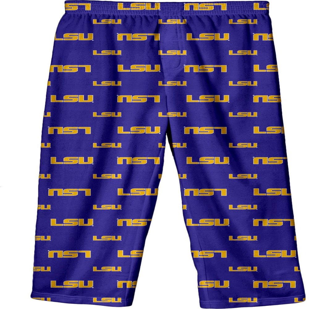 LSU Tigers Youth All Over Team Logo Pajama Pants (10-12)