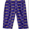LSU Tigers Youth All Over Team Logo Pajama Pants (10-12) view 1