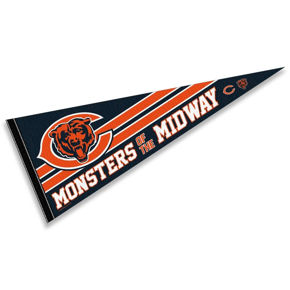 Chicago Bears Monsters of the Midway Pennant Banner Flag