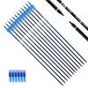 TIGER ARCHERY 30Inch Carbon Arrow Practice Hunting Arrows with Removable Tips for Compound & Recurve Bow(Pack of 12) (Blue White) view 1