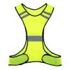 Fluorescent Yellow Reflective Vest, Reflective Night Security Vest with Mesh and Adjustable Waist for Jogging Biking Walking(Yellow) view 1