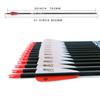 TIGER ARCHERY 30Inch Carbon Arrow Practice Hunting Arrows with Removable Tips for Compound & Recurve Bow(Pack of 12) (Red White) view 3