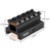 Feyachi RM26 Picatinny Riser Mount, 0.75 inch 5 Slots Riser Mount for Red Dot Sight view 3