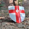 Crusader Medieval Shield - 16 Gauge Steel Battle Ready - White - One Size view 1