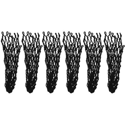 Yosoo Health Gear Billiards Table Pockets,6pcs/Set Net Hollow Out Pool Table Pocket Nets Replacement Mesh Billiard Pockets Cotton Thread Snooker Net Bags Table Accessories, Black