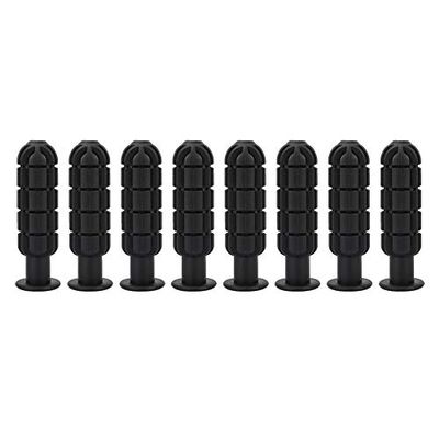 Yosoo Health Gear 8pcs Football Table Grip, Black Foosball Table Replacement Handles, Plastic Table Soccer Handle Grip for 0.5inch Foosball Rods