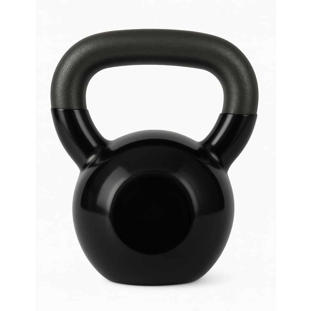 Vinyl Coated Kettlebell Weights: Your Ultimate Fitness Companion for Full-Body Workouts, Strength Training, and Core Conditioning, Men and Women (25lb)