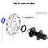 Alomejor Center Lock Adapter 6 Bolts Center Disc Brake Rotor Bike Disc Brake Center Lock Conversion Seat (Black+Blue) view 3