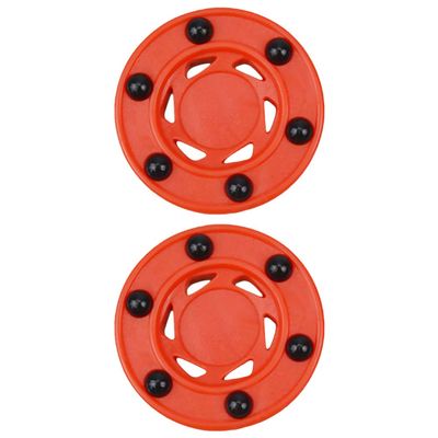 BESPORTBLE 2pcs Roller Hockey Game Puck Training Puck Street Hockey Ball Stick Handling Training for Practicing